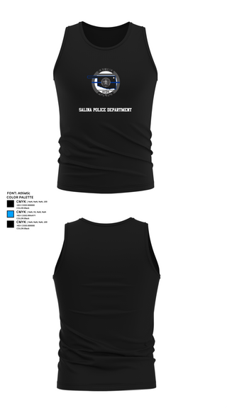 Tank Top, Salina Police Department, Police, Teamtime, Team time, sublimation, custom sports apparel, team uniforms, spirit wear, spiritwear, sports uniforms, custom shirts, team store, custom team store, fundraiser sports, apparel fundraiser