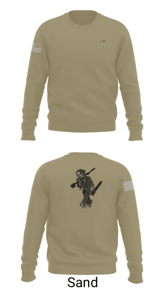 Crew Neck Sweatshirt, 2-5 CAV Snipers, Army, Teamtime, Team time, sublimation, custom sports apparel, team uniforms, spirit wear, spiritwear, sports uniforms, custom shirts, team store, custom team store, fundraiser sports, apparel fundraiser
