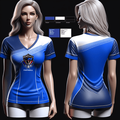 Anthony Wayne Youth Tackle Football League 48655260 Women's Short Sleeve V-neck Shirt - 2