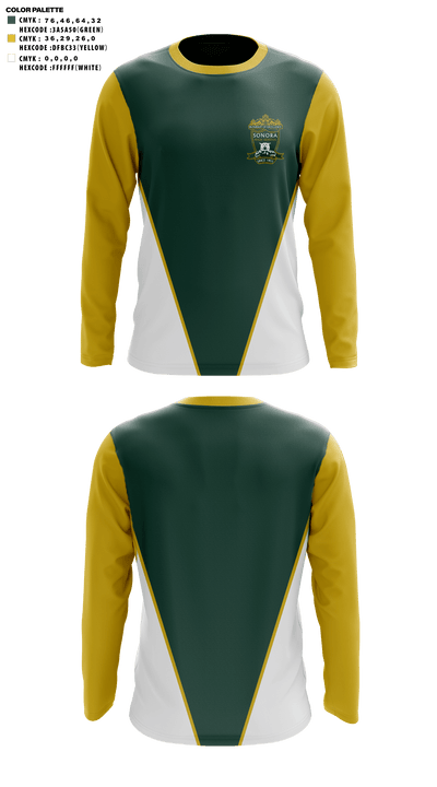Sonora High School Golf 54102479 Long Sleeve Performance Shirt - 41