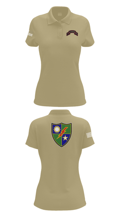 75th Ranger Regiment 53638422 Women's Short Sleeve Performance Polo  - 95
