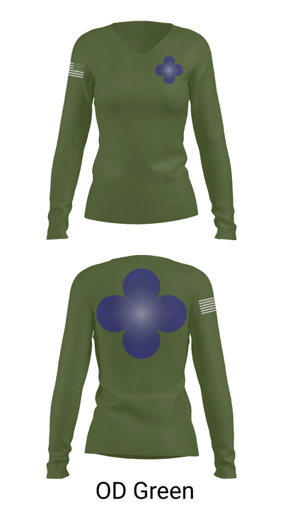 338th Army Band 31554965 Women's Long Sleeve V-neck Shirt - 57