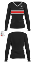 Alta High School Lacrosse 46113086 Women's Long Sleeve V-neck Shirt - 32