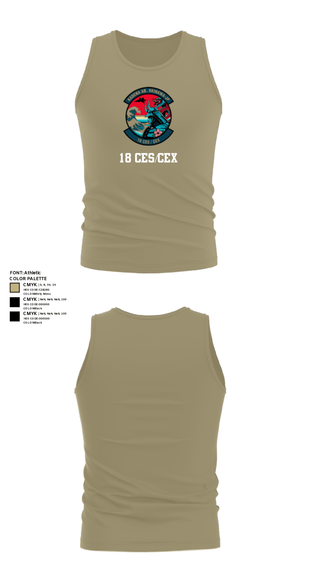 Tank Top, 18 CES/CEX, , Teamtime, Team time, sublimation, custom sports apparel, team uniforms, spirit wear, spiritwear, sports uniforms, custom shirts, team store, custom team store, fundraiser sports, apparel fundraiser