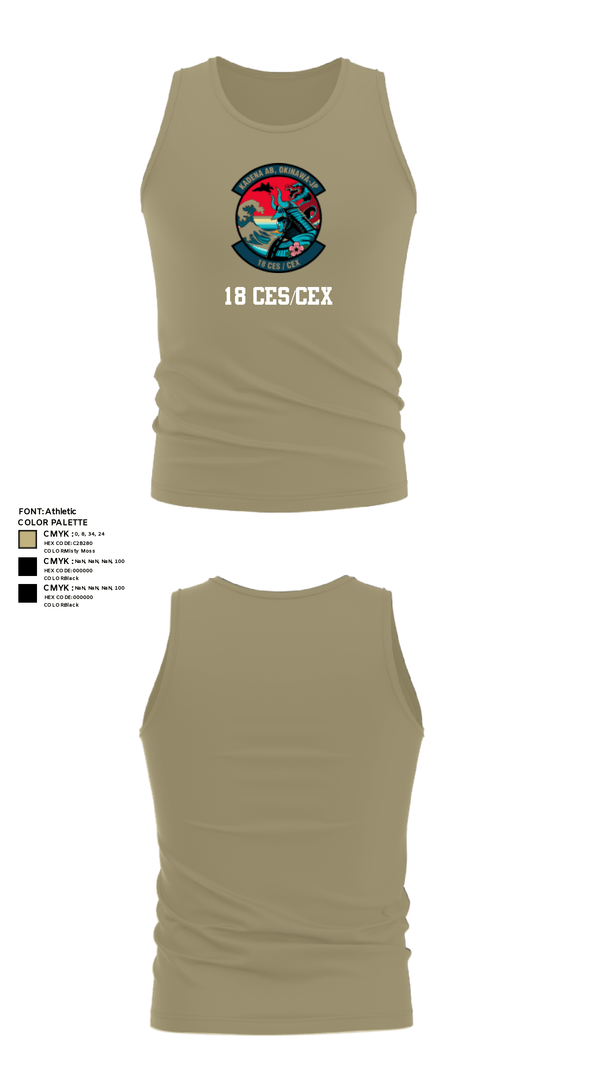 Tank Top, 18 CES/CEX, , Teamtime, Team time, sublimation, custom sports apparel, team uniforms, spirit wear, spiritwear, sports uniforms, custom shirts, team store, custom team store, fundraiser sports, apparel fundraiser