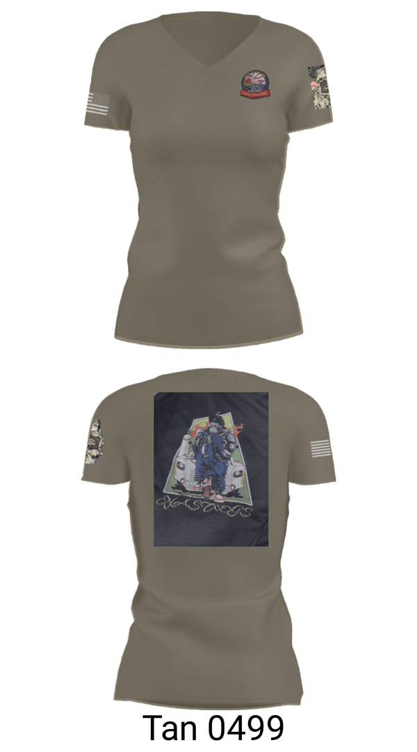 Women's Short Sleeve Vneck Shirt, AIMD IWAKUNI, Navy, Teamtime, Team time, sublimation, custom sports apparel, team uniforms, spirit wear, spiritwear, sports uniforms, custom shirts, team store, custom team store, fundraiser sports, apparel fundraiser