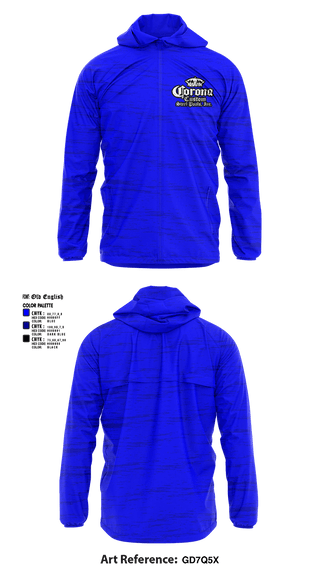 Windbreaker, Corona custom steel pools, , Teamtime, Team time, sublimation, custom sports apparel, team uniforms, spirit wear, spiritwear, sports uniforms, custom shirts, team store, custom team store, fundraiser sports, apparel fundraiser