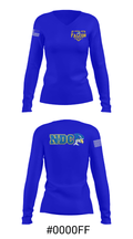 Notre Dame College Baseball 14441958 Women's Long Sleeve V-neck Shirt - 20