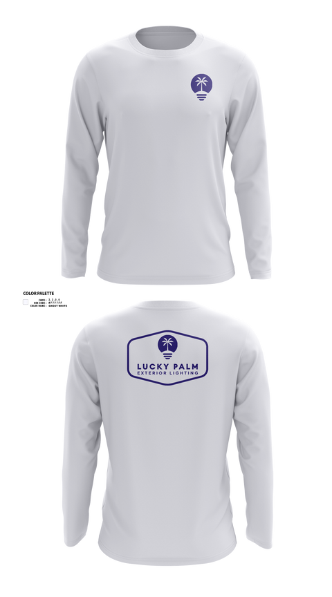 Long Sleeve Performance Shirt, Lucky Palm Lighting, , Teamtime, Team time, sublimation, custom sports apparel, team uniforms, spirit wear, spiritwear, sports uniforms, custom shirts, team store, custom team store, fundraiser sports, apparel fundraiser