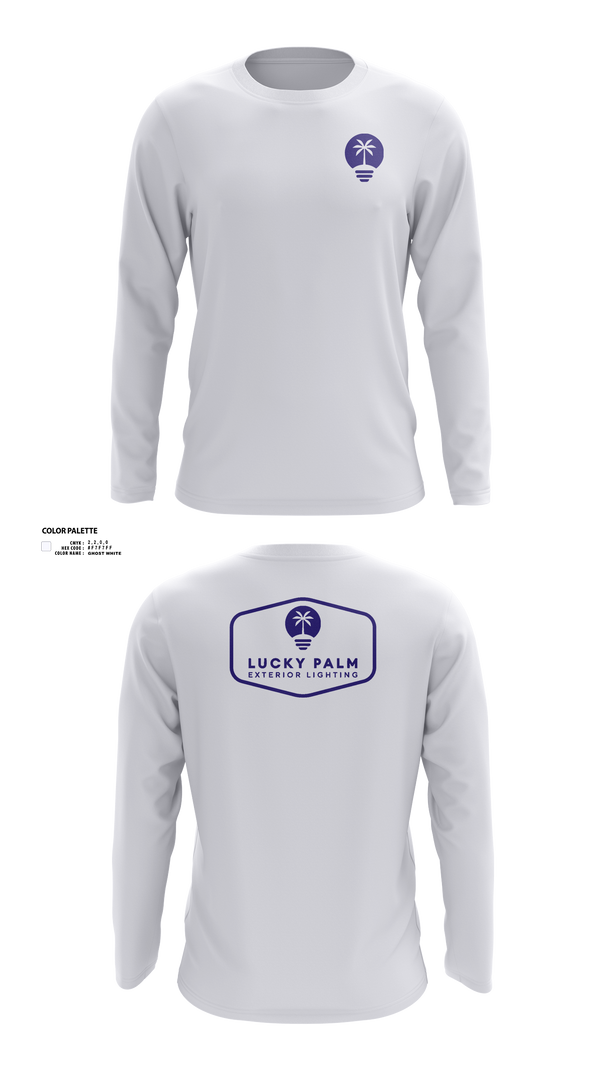 Long Sleeve Performance Shirt, Lucky Palm Lighting, , Teamtime, Team time, sublimation, custom sports apparel, team uniforms, spirit wear, spiritwear, sports uniforms, custom shirts, team store, custom team store, fundraiser sports, apparel fundraiser