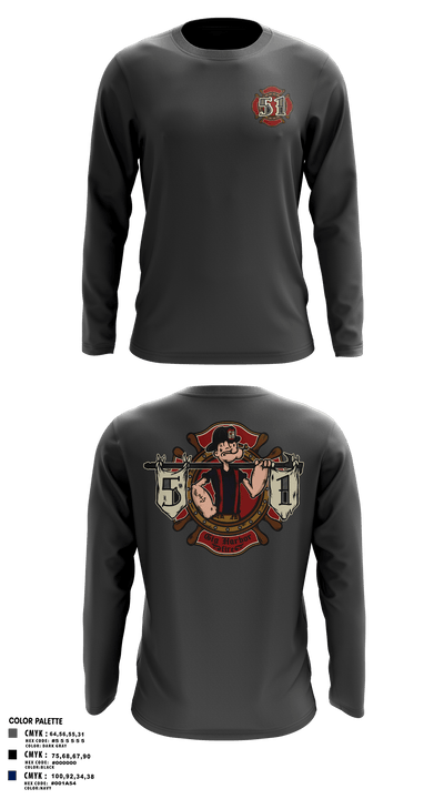 Station 51 74948008 Long Sleeve Performance Shirt - 7