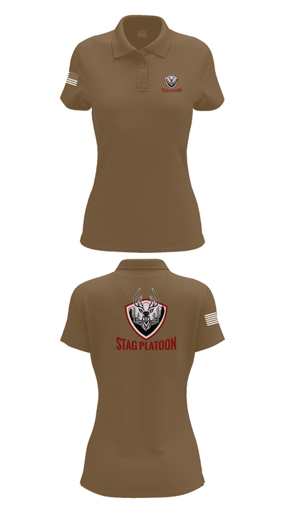 Eagle troop 2/2 62182830 Women's Short Sleeve Performance Polo  - 15