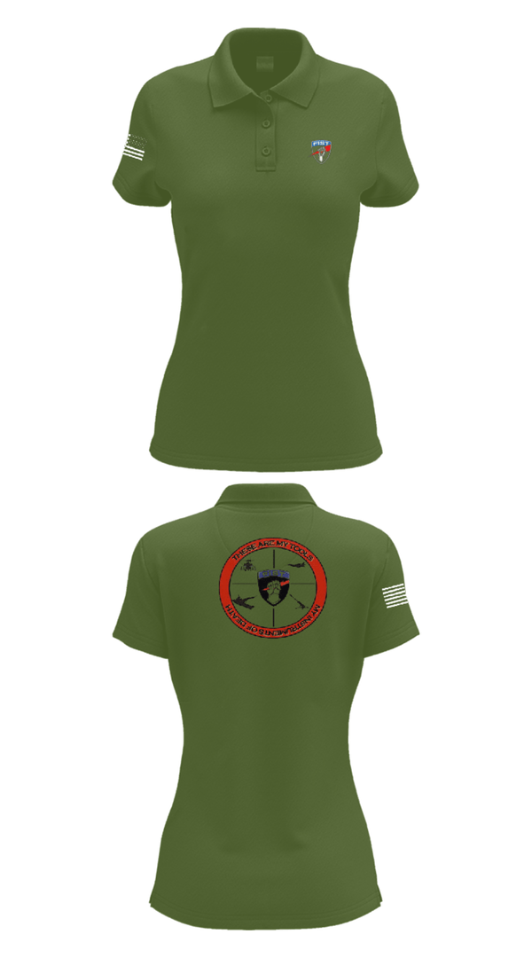 Womens Short Sleeve Performance Polo, FiST, Army, Teamtime, Team time, sublimation, custom sports apparel, team uniforms, spirit wear, spiritwear, sports uniforms, custom shirts, team store, custom team store, fundraiser sports, apparel fundraiser