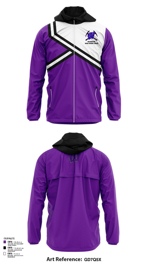 Windbreaker, Wilburton High School Cheer, Cheer, Teamtime, Team time, sublimation, custom sports apparel, team uniforms, spirit wear, spiritwear, sports uniforms, custom shirts, team store, custom team store, fundraiser sports, apparel fundraiser