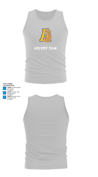 Tank Top, AHS STEP TEAM, Women's Soccer, Teamtime, Team time, sublimation, custom sports apparel, team uniforms, spirit wear, spiritwear, sports uniforms, custom shirts, team store, custom team store, fundraiser sports, apparel fundraiser