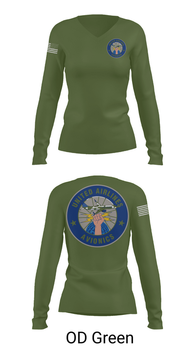 482FW 16916372 Women's Long Sleeve V-neck Shirt - 57