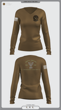 332 ECS SCOS 86475231 Women's Long Sleeve V-neck Shirt - 4