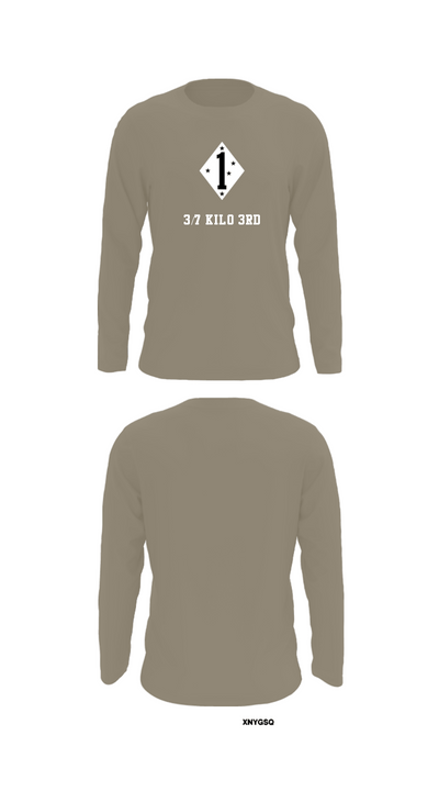 3/7 Kilo 3rd 36158608 Long Sleeve Performance Shirt - 72