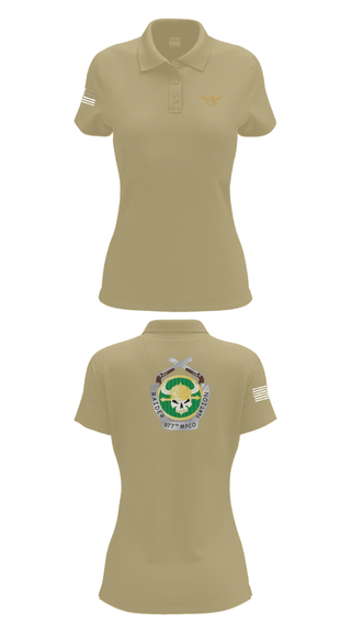 Womens Short Sleeve Performance Polo, 977 MP CO, Army, Teamtime, Team time, sublimation, custom sports apparel, team uniforms, spirit wear, spiritwear, sports uniforms, custom shirts, team store, custom team store, fundraiser sports, apparel fundraiser