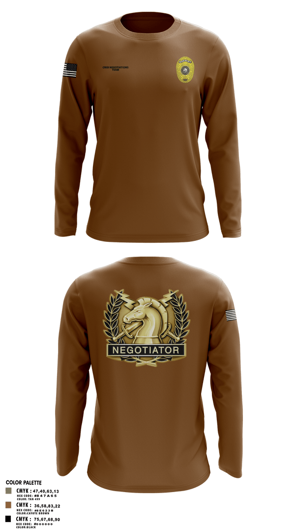 Long Sleeve Performance Shirt, HCSO CNT, Police, Teamtime, Team time, sublimation, custom sports apparel, team uniforms, spirit wear, spiritwear, sports uniforms, custom shirts, team store, custom team store, fundraiser sports, apparel fundraiser