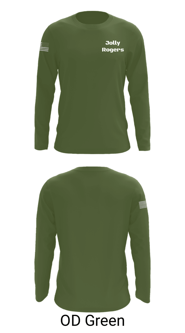 Long Sleeve Performance Shirt, Jolly Rogers, Navy, Teamtime, Team time, sublimation, custom sports apparel, team uniforms, spirit wear, spiritwear, sports uniforms, custom shirts, team store, custom team store, fundraiser sports, apparel fundraiser