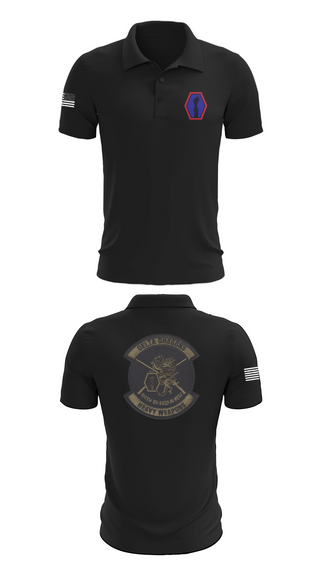 Short Sleeve Performance Polo, 100th Battalion 442nd Infantry Delta dragons, Army, Teamtime, Team time, sublimation, custom sports apparel, team uniforms, spirit wear, spiritwear, sports uniforms, custom shirts, team store, custom team store, fundraiser sports, apparel fundraiser