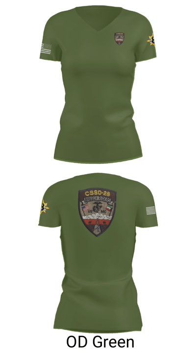 CSSD 28 45514378 Women's Short Sleeve V-neck Shirt - 48