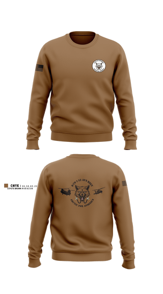 Crew Neck Sweatshirt, D Co 2-13th AVN REGTD Co 1-52 AVN REGTD Co 1-52 AVN REGT, , Teamtime, Team time, sublimation, custom sports apparel, team uniforms, spirit wear, spiritwear, sports uniforms, custom shirts, team store, custom team store, fundraiser sports, apparel fundraiser