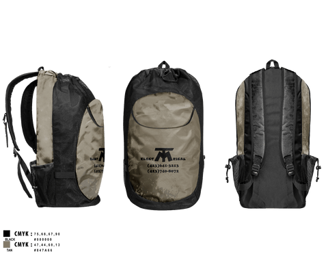 Gear Bag, MT ELECTRICAL SERVICES, , Teamtime, Team time, sublimation, custom sports apparel, team uniforms, spirit wear, spiritwear, sports uniforms, custom shirts, team store, custom team store, fundraiser sports, apparel fundraiser