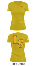 Lutheran South High School Tennis 8304460 Women's Short Sleeve V-neck Shirt - 21