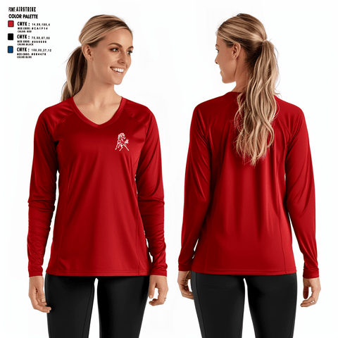 Long Sleeve Performance Shirt, Red Lake County Central Volleyball, Women's Volleyball, Teamtime, Team time, sublimation, custom sports apparel, team uniforms, spirit wear, spiritwear, sports uniforms, custom shirts, team store, custom team store, fundraiser sports, apparel fundraiser