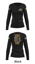 B Co 404th ASB 81436788 Women's Long Sleeve V-neck Shirt - 13