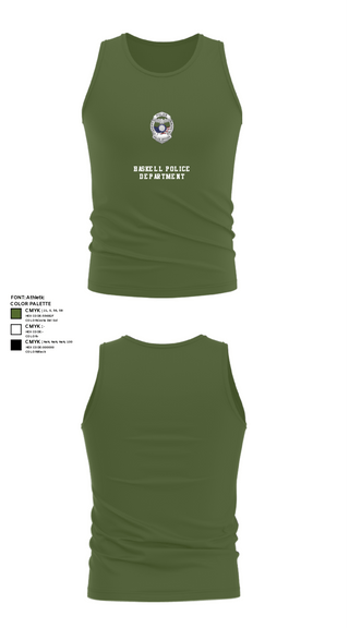Tank Top, Haskell Police Department, Police, Teamtime, Team time, sublimation, custom sports apparel, team uniforms, spirit wear, spiritwear, sports uniforms, custom shirts, team store, custom team store, fundraiser sports, apparel fundraiser
