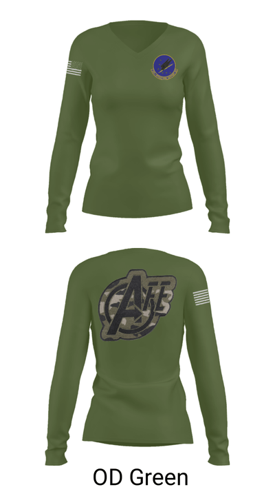 509 OSS 20473594 Women's Long Sleeve V-neck Shirt - 57