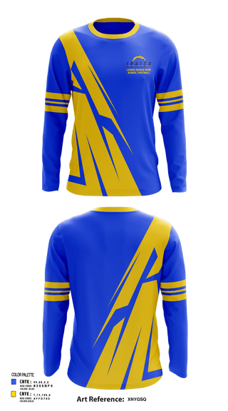 Long Sleeve Performance Shirt, Lehigh Senior High School Football, Football, Teamtime, Team time, sublimation, custom sports apparel, team uniforms, spirit wear, spiritwear, sports uniforms, custom shirts, team store, custom team store, fundraiser sports, apparel fundraiser