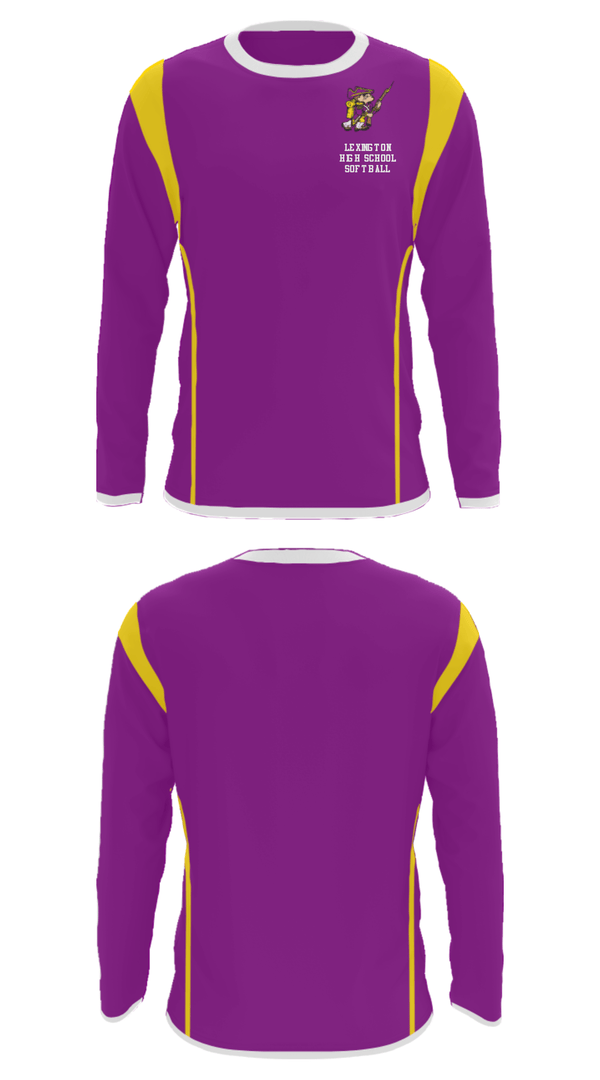 Long Sleeve Performance Shirt, Lexington High School Softball, Softball, Teamtime, Team time, sublimation, custom sports apparel, team uniforms, spirit wear, spiritwear, sports uniforms, custom shirts, team store, custom team store, fundraiser sports, apparel fundraiser