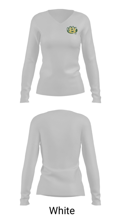 Bethel High School Volleyball 63964443 Women's Long Sleeve V-neck Shirt - 16
