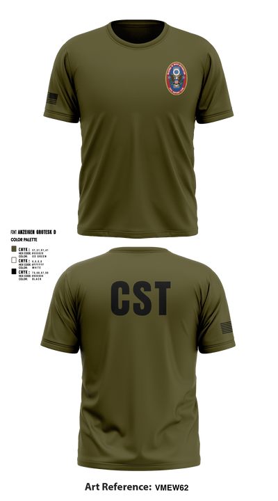 95th WMD CST 43629345 Short Sleeve Performance Shirt - 6