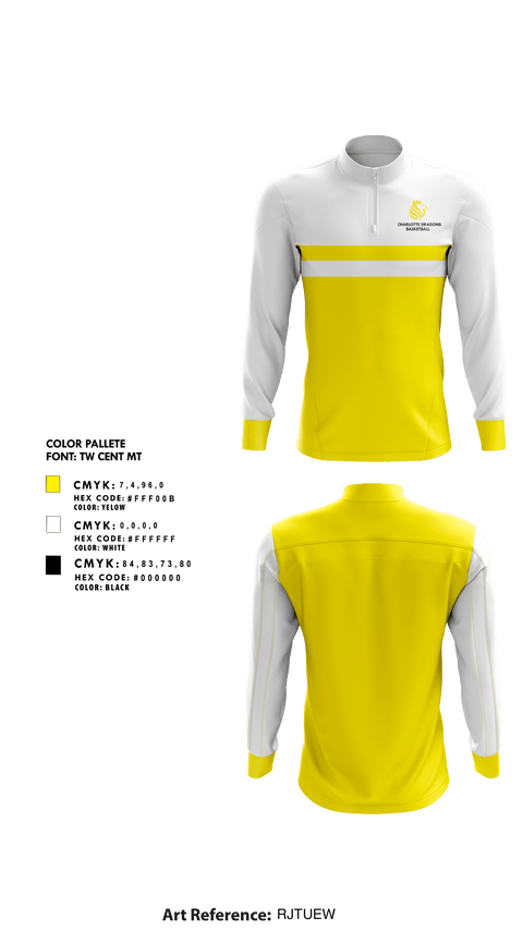 Quarter Zip Jacket, Charlotte Dragons Basketball LLC, Men's Basketball, Teamtime, Team time, sublimation, custom sports apparel, team uniforms, spirit wear, spiritwear, sports uniforms, custom shirts, team store, custom team store, fundraiser sports, apparel fundraiser