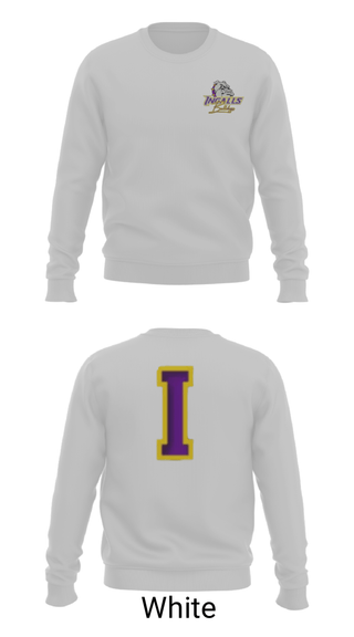 Crew Neck Sweatshirt, Ingalls Junior High School Cross Country, Cross Country, Teamtime, Team time, sublimation, custom sports apparel, team uniforms, spirit wear, spiritwear, sports uniforms, custom shirts, team store, custom team store, fundraiser sports, apparel fundraiser