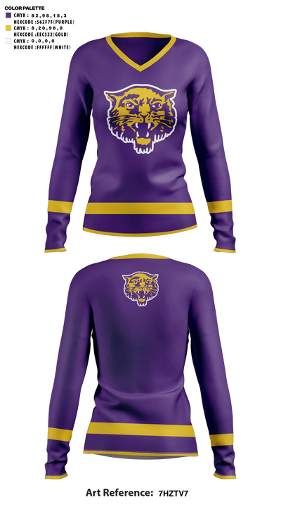 Booneville High School Cheer 21316444 Women's Long Sleeve V-neck Shirt - 41