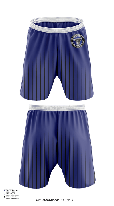 Martin County West High School Golf 85372224 Athletic Shorts With Pockets - 2