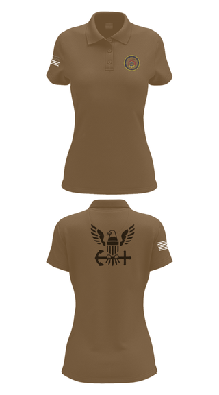 Women's Short Sleeve Performance Polo, Chaplain Corp, Navy, Teamtime, Team time, sublimation, custom sports apparel, team uniforms, spirit wear, spiritwear, sports uniforms, custom shirts, team store, custom team store, fundraiser sports, apparel fundraiser