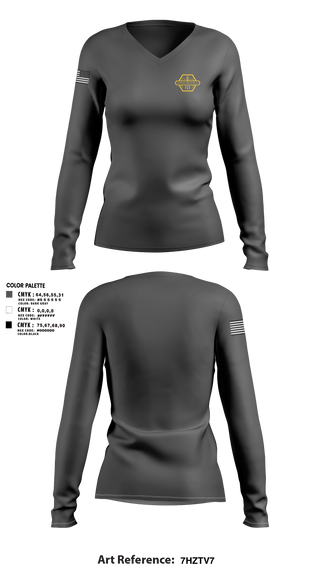 Womens Long Sleeve Vneck Shirt, Isenbarger Construction LLC, , Teamtime, Team time, sublimation, custom sports apparel, team uniforms, spirit wear, spiritwear, sports uniforms, custom shirts, team store, custom team store, fundraiser sports, apparel fundraiser