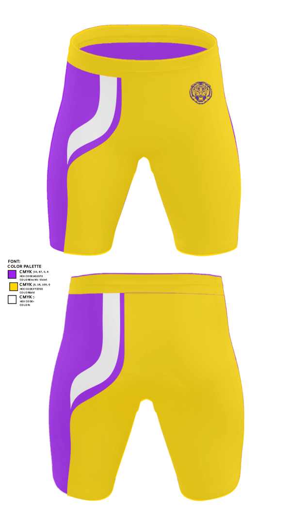 Men's Compression Shorts, Louisiana State University, Spirit Store, Teamtime, Team time, sublimation, custom sports apparel, team uniforms, spirit wear, spiritwear, sports uniforms, custom shirts, team store, custom team store, fundraiser sports, apparel fundraiser