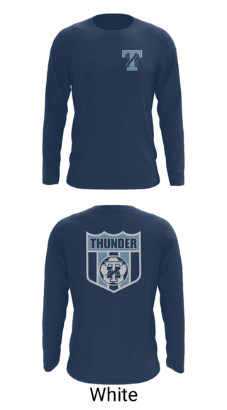 Long Sleeve Performance Shirt, Thunder, Men's Soccer, Teamtime, Team time, sublimation, custom sports apparel, team uniforms, spirit wear, spiritwear, sports uniforms, custom shirts, team store, custom team store, fundraiser sports, apparel fundraiser