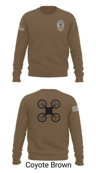 Crew Neck Sweatshirt, UAS Pilot, Police, Teamtime, Team time, sublimation, custom sports apparel, team uniforms, spirit wear, spiritwear, sports uniforms, custom shirts, team store, custom team store, fundraiser sports, apparel fundraiser