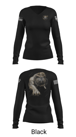 Women's Long Sleeve Vneck Shirt, Andrews Devildawgs, Baseball, Teamtime, Team time, sublimation, custom sports apparel, team uniforms, spirit wear, spiritwear, sports uniforms, custom shirts, team store, custom team store, fundraiser sports, apparel fundraiser