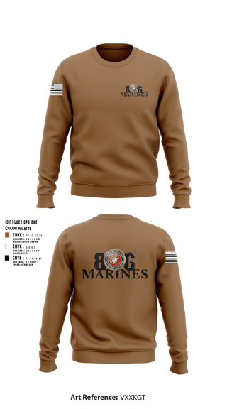 Crew Neck Sweatshirt, 806 MarinesBoots and Badges of the South Plains, Fire Department, Teamtime, Team time, sublimation, custom sports apparel, team uniforms, spirit wear, spiritwear, sports uniforms, custom shirts, team store, custom team store, fundraiser sports, apparel fundraiser