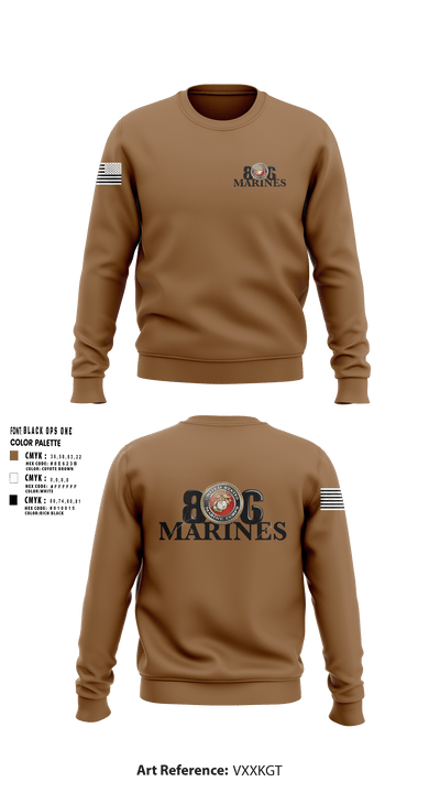 806 Marines 13874790 Crew Neck Sweatshirt - 9